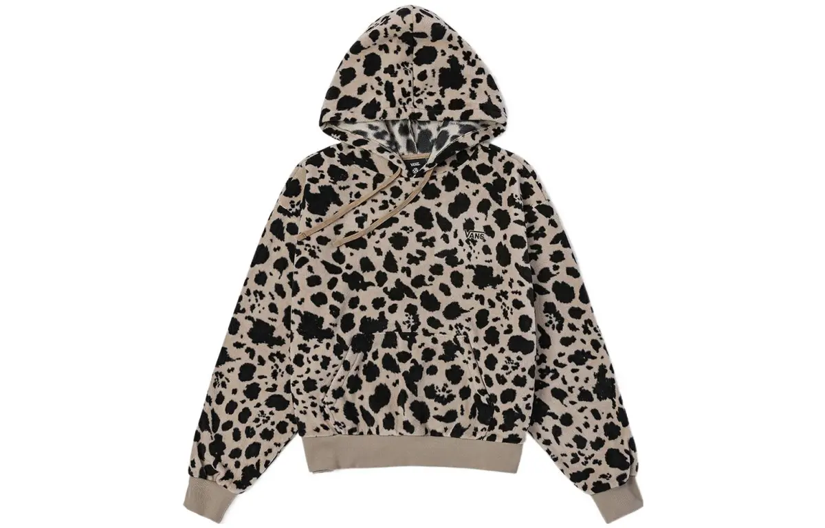 Vans DOTTY LS Sweatshirts Women's Camel Hooded Moderate Straight Fit