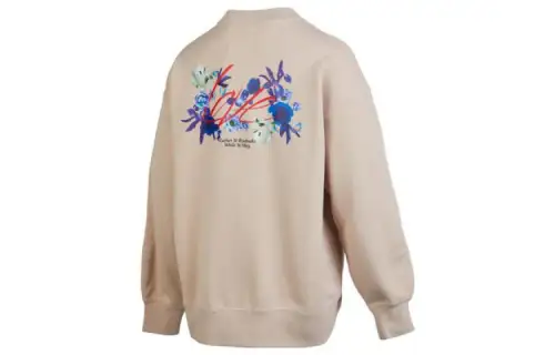 Jordan Flight Sweatshirts Women's Fossil Lime Crew Neck Moderate Plus Size