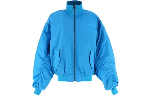 Balenciaga Jackets Women's Blue Turtleneck Moderate Other