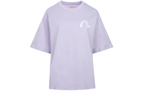 EVISU Drop Shoulder Sleeve T Shirt Women's Purple