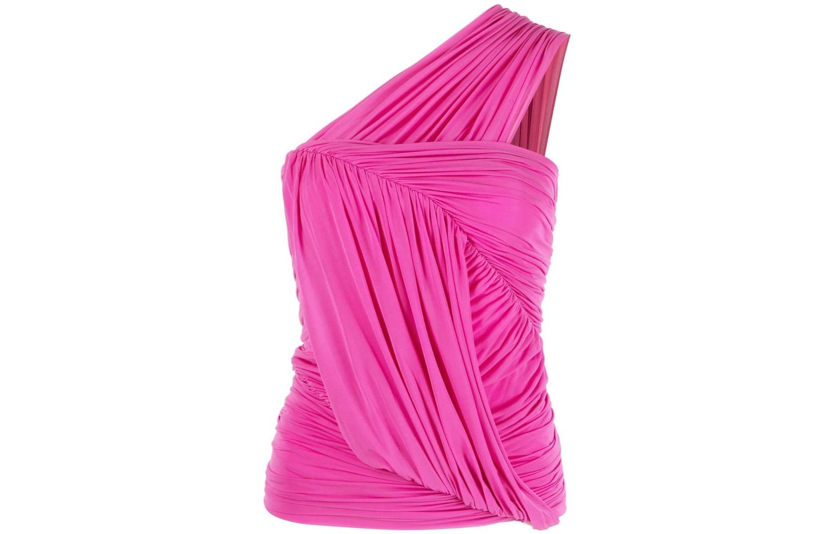 RICK OWENS Edfu Gathered One Shoulder Top
