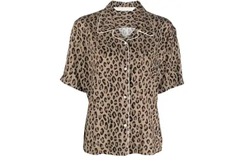 Palm Angels leopard-print shirt