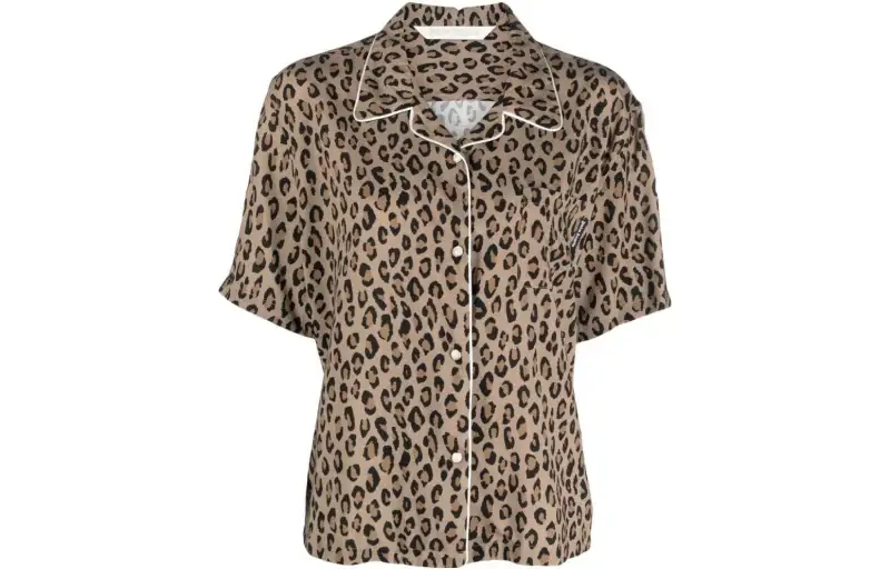 Palm Angels leopard-print shirt