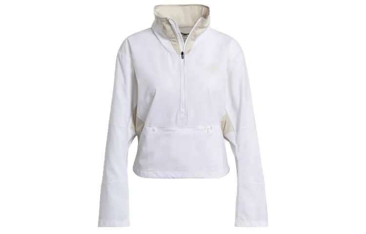 Adidas Jackets Women's White Stand Collar Moderate Other