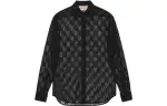 GUCCI Gg Monogrammed Double-Layer Shirt