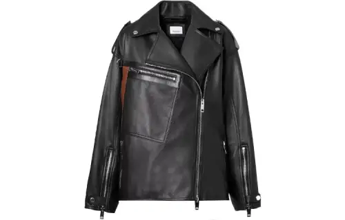Burberry Jackets Women's Black Lapel Moderate Other