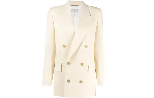 SAINT LAURENT Jacket Women's Ecru