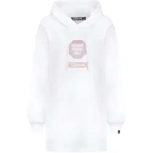 EVISU Sweatshirts Women's White Hooded Moderate Regular