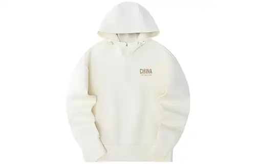 ANTA Sweatshirts Women's White Hooded Moderate Regular