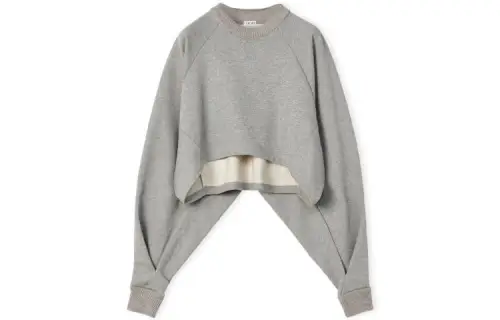 LOEWE Sweatshirts Women's Gray Crew Neck Moderate