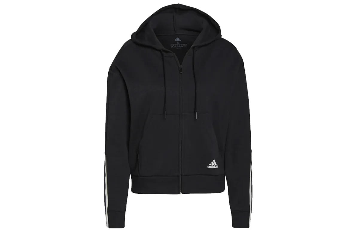 Adidas Jackets Women's Black Hooded Moderate Other
