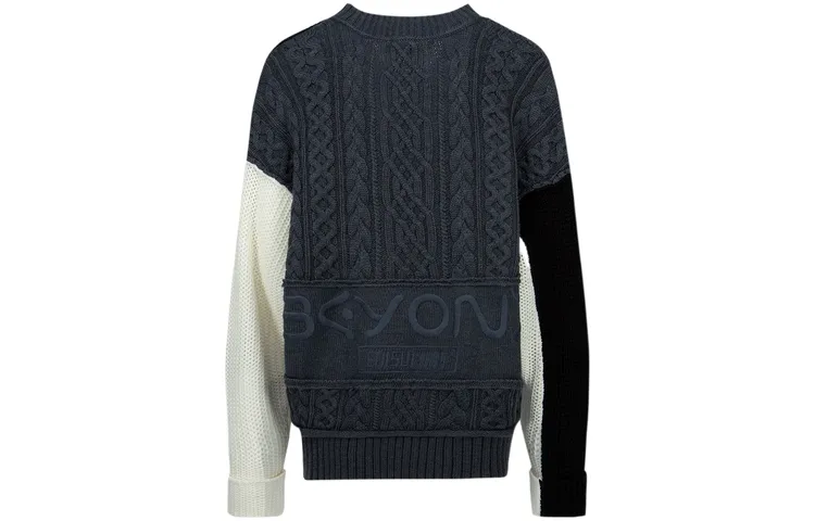 EVISU Knitwear Women's Dark Charcoal V Neck A Line