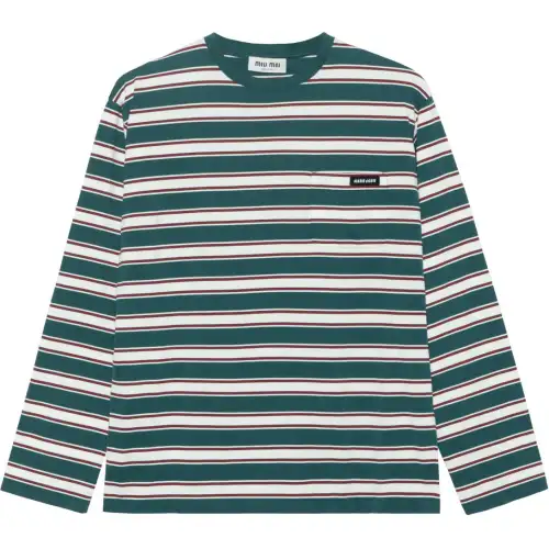 Miu Miu striped cotton T-shirt