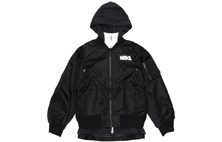 Женская куртка Nike x Sacai (черная)