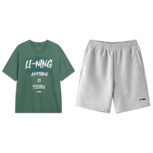 Li Ning Casual Sportswear Men's Crew Neck Moderate