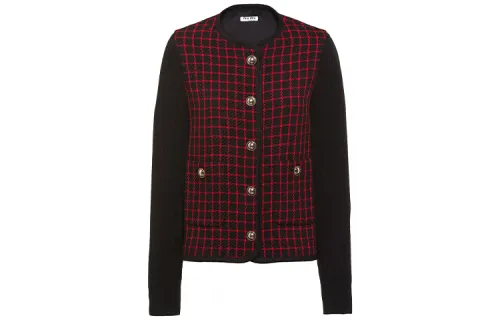 MIU MIU Jackets & Coats Women's Red Black