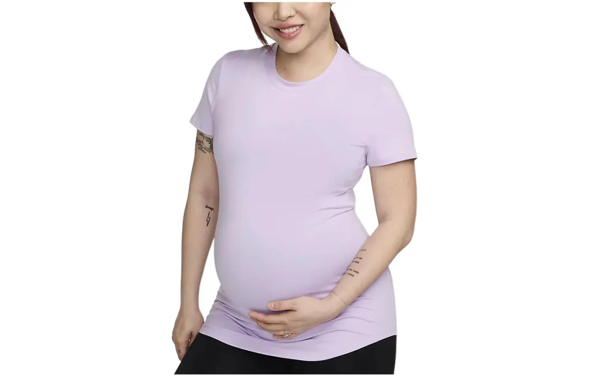 Nike Dri Fit T Shirt Women's Lilac Red