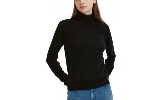 UNIQLO Knitwear Women's 09 Black Turtleneck Moderate Other