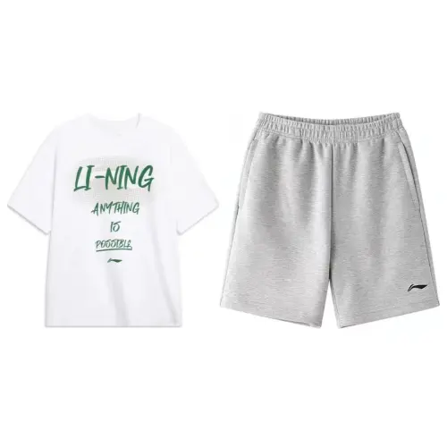 Li Ning Casual Sportswear Men's Crew Neck Moderate
