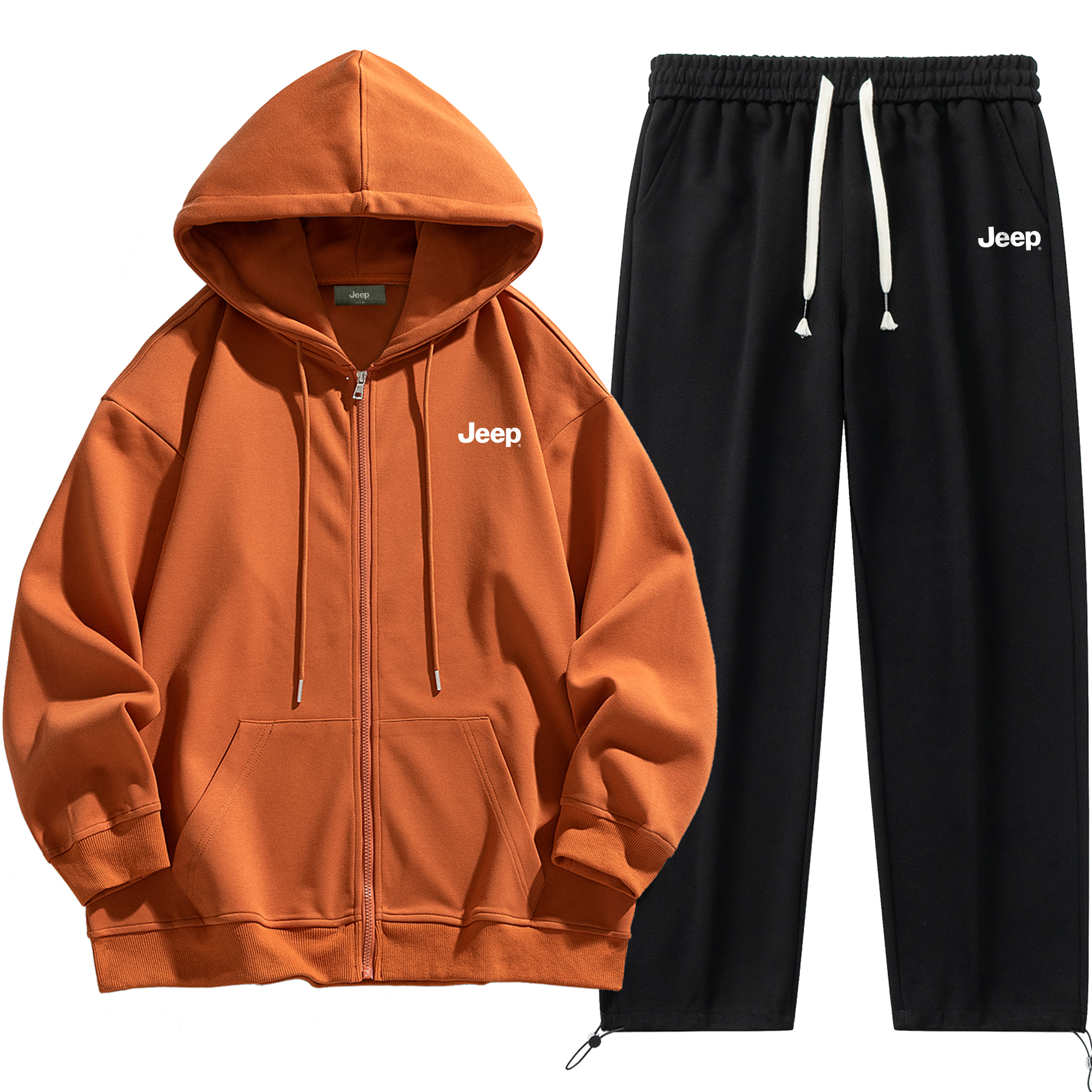 Jeep Casual Sportswear Unisex Hooded Moderate