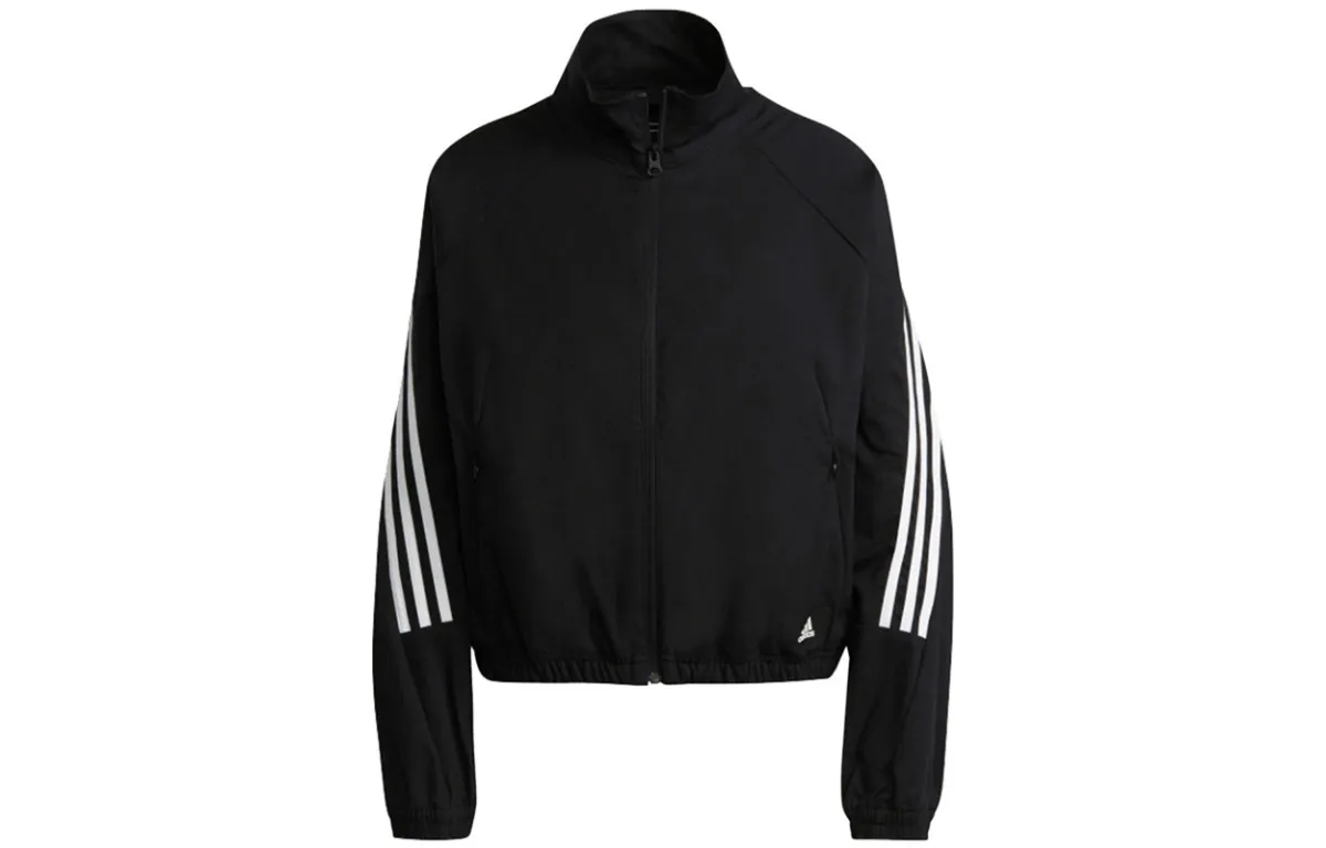 Adidas Jackets Women's Black Stand Collar Moderate Other