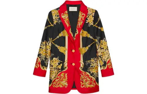 【Previous Season】Silk jacket with flowers and tassels