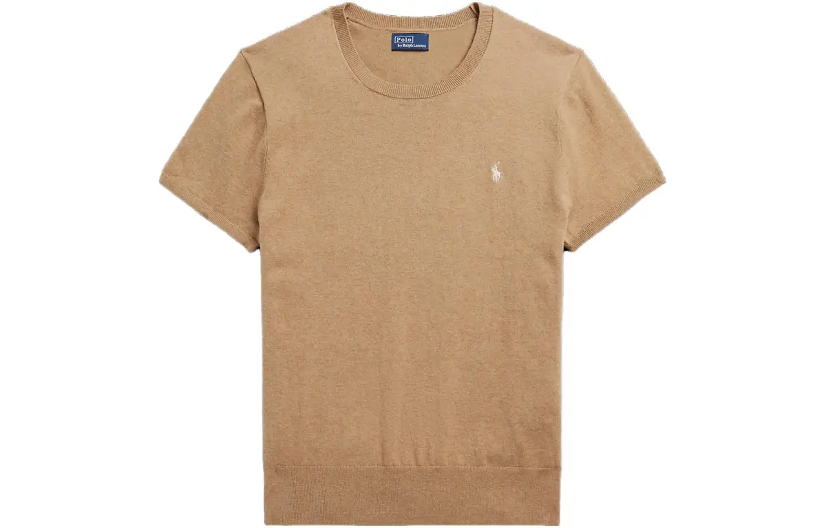 Polo Ralph Lauren SS23 Knitwear Loose Fit Women's Camel Mixed Color