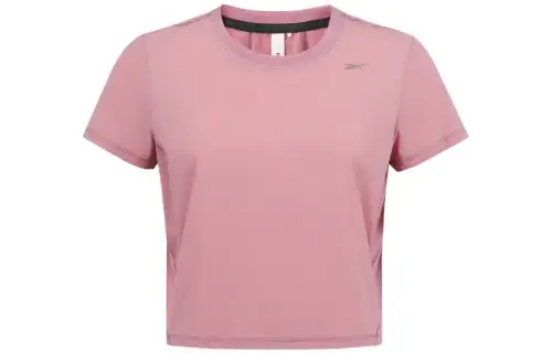 Reebok T Shirts Women's Pink Crew Neck Moderate Other
