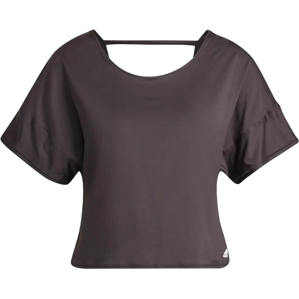 Adidas T-Shirts Women's Black Crew Neck Moderate