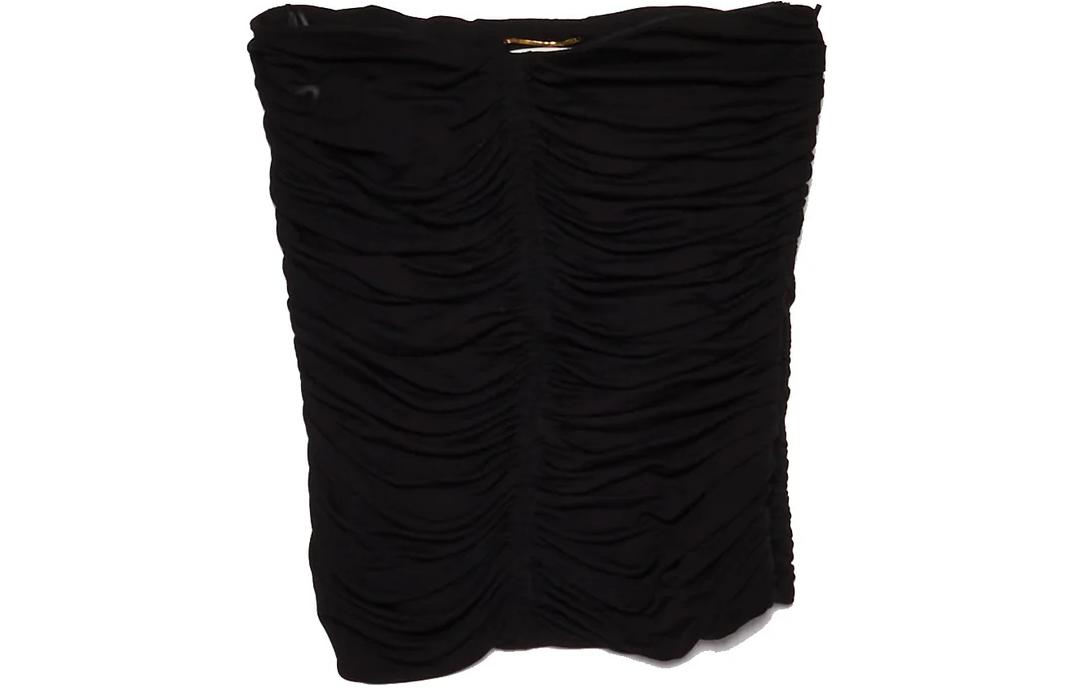 SAINT LAURENT Strapless Top Women's Black