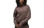 Jordan Sweatshirts Women's Brown Hooded Moderate Regular