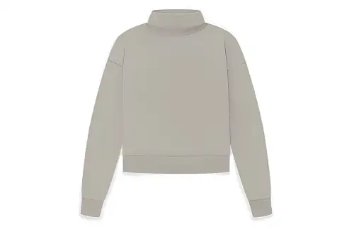 Fear Of God Essentials SS23 Sweatshirts Women's Seal Gray Crew Neck Moderate Other