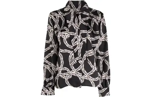 Vetements Shirts Women's Black Lapel Moderate Other