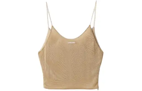 MIU MIU Strapless Top Women's Gold