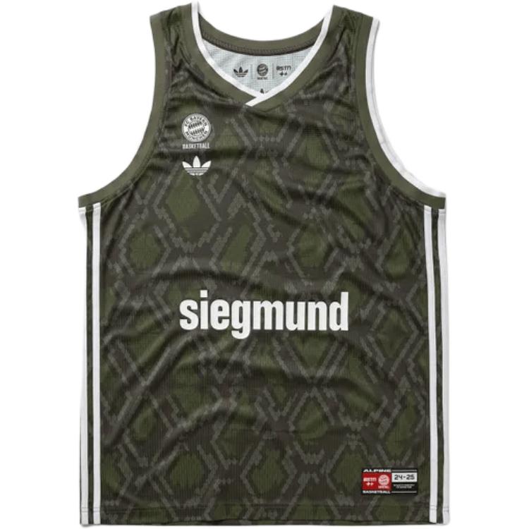 Adidas Originals x FC BAYERN HEAT.RDY FW24 BSTN Basketball Jersey Men's Green