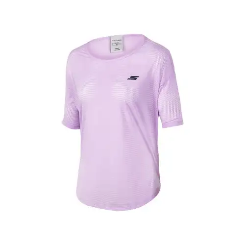 Skechers Sports Collection Drop Shoulder Sleeve T Shirt Women's Lavender