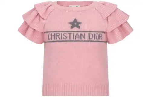 DIOR Knitwear Women's Pink Crew Neck Moderate Other