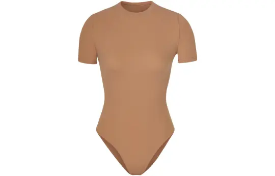 Skims Bodysuits Women's Ochre Crew Neck