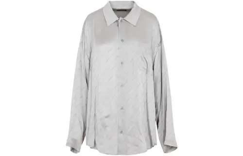 Balenciaga Shirts Women's Gray Lapel Moderate Other