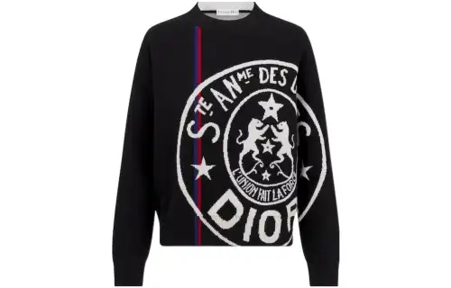 DIOR FW23 Cashmere Sweater Women's Black
