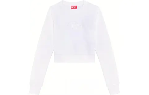 DIESEL F Slimmy Od Cut Out Logo Cropped Sweatshirt