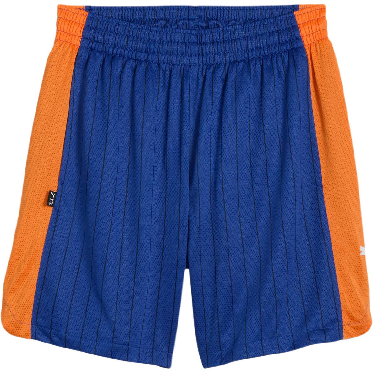 PUMA Basketball Shorts Men’s Blue Orange 02