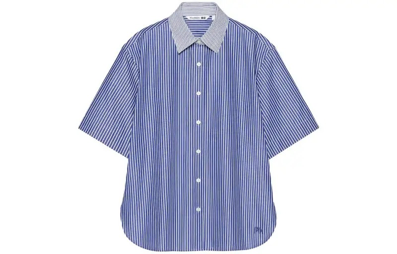 UNIQLO X JW Anderson SS23 Shirts Women's Sea Blue Lapel Moderate Other