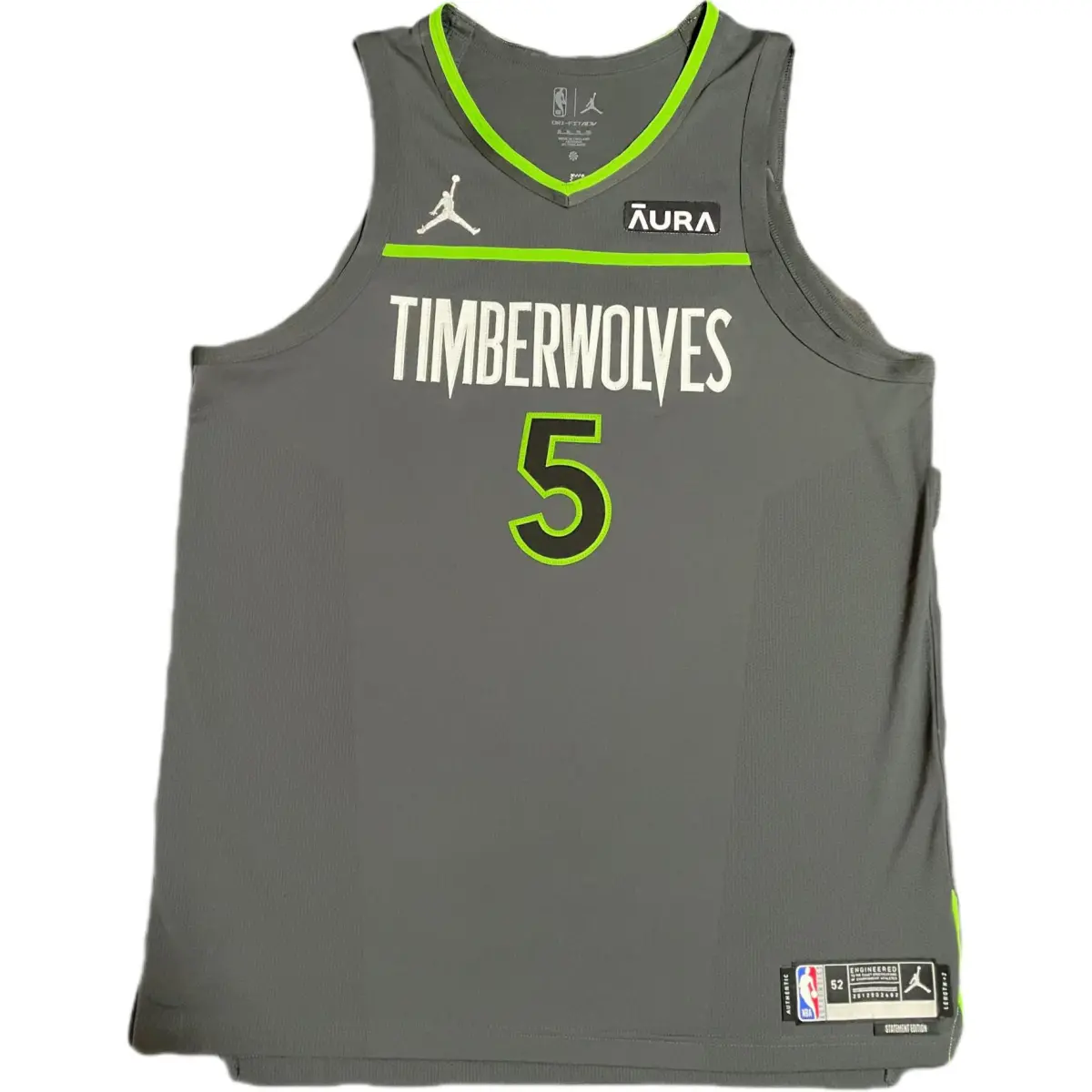 Jordan x NBA Minnesota Timberwolves Basketball Jersey Men's Smoke Gray