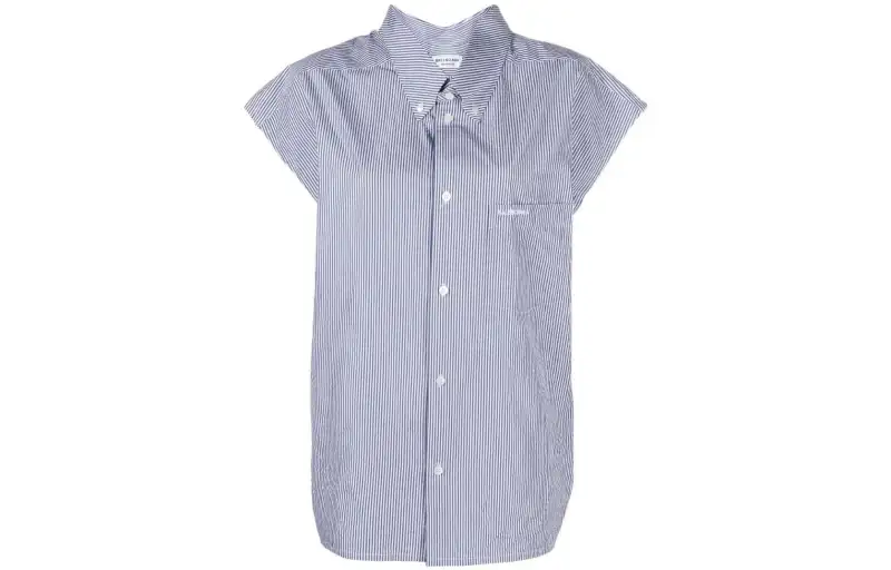 【Previous Season】raw-cut striped swing shirt