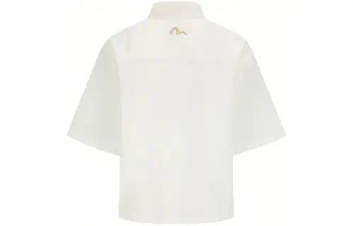 EVISU Shirts Women's White Polo Collar Moderate Other