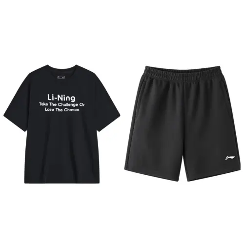 Li Ning Casual Sportswear Men's Crew Neck Moderate