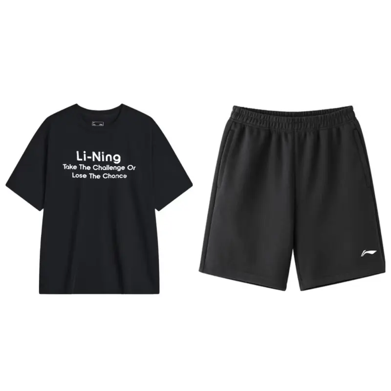 Li Ning Casual Sportswear Men's Crew Neck Moderate