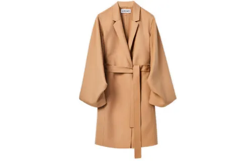 LOEWE Jackets Women's Brown Suit Collar Moderate Other