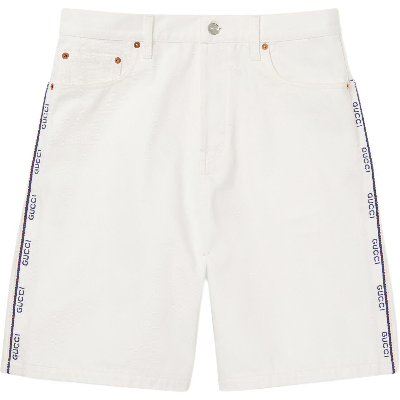 GUCCI FW25 Lido Collection Casual Shorts Men's White